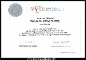 aacd certificate